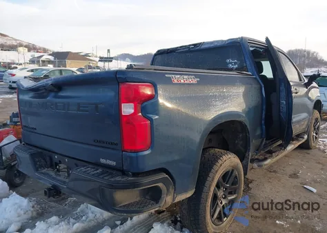 2022 Chevrolet Silverado 1500 Ltd 4Wd Short Bed Custom Trail Boss from USA, damaged, VIN 3GCPYCEK9NG104783